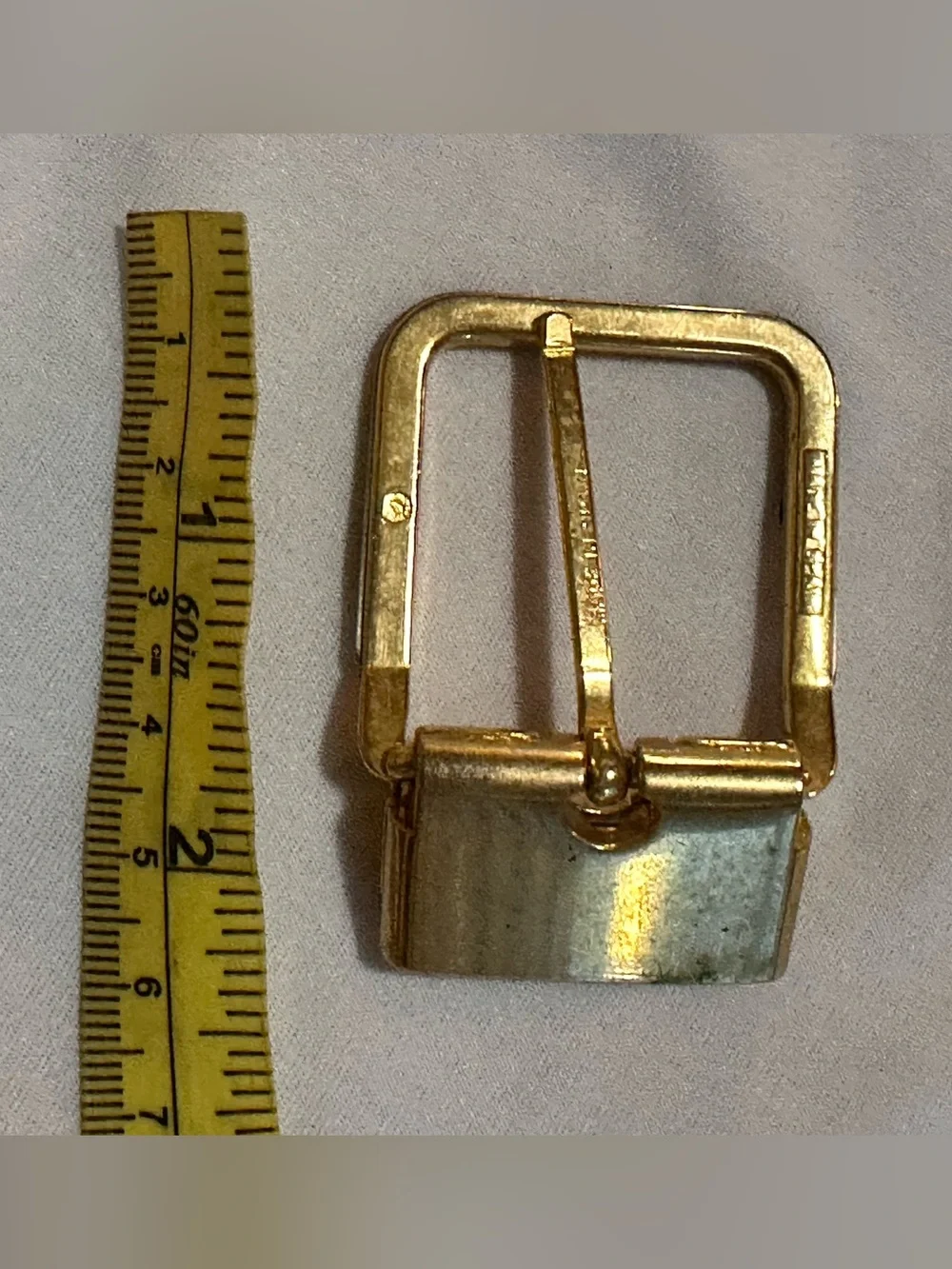 Christian Dior Gold-Tone Replacement Belt Buckle - Slim Retro Hardware